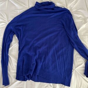 Women's Gap Cashmere Blend Blue Turtleneck Sweater